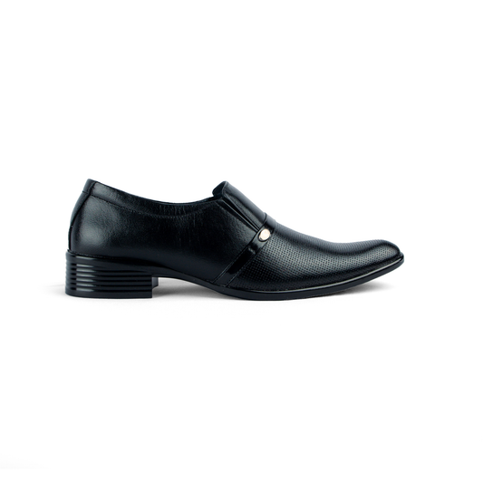 The Moccasin - Black Textured